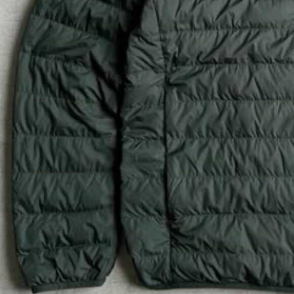 Dark Green Puffer Jacket - Picture 3 of 4
